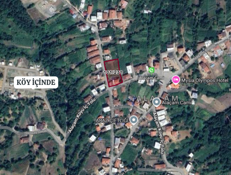 BURSA KESTEL ALAÇAM KÖYÜ'NDE ARSA'NIN 421 M² 'Sİ SATILIKTIR - BURSA KESTEL fotoğraf 5